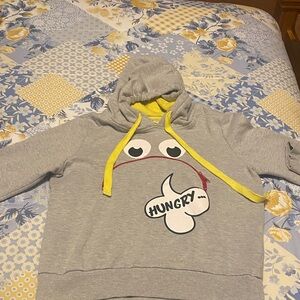Gray Kids Hoodie with Yellow Accents